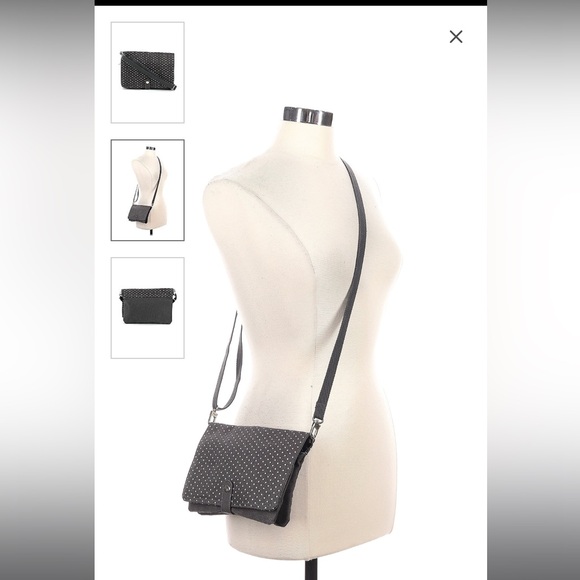 NWT - Thirty One Double Up Crossbody in Gray and White - Picture 2 of 6